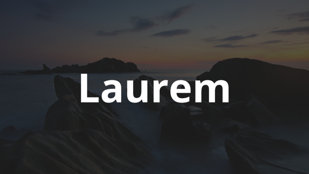 Significado do nome Laurem