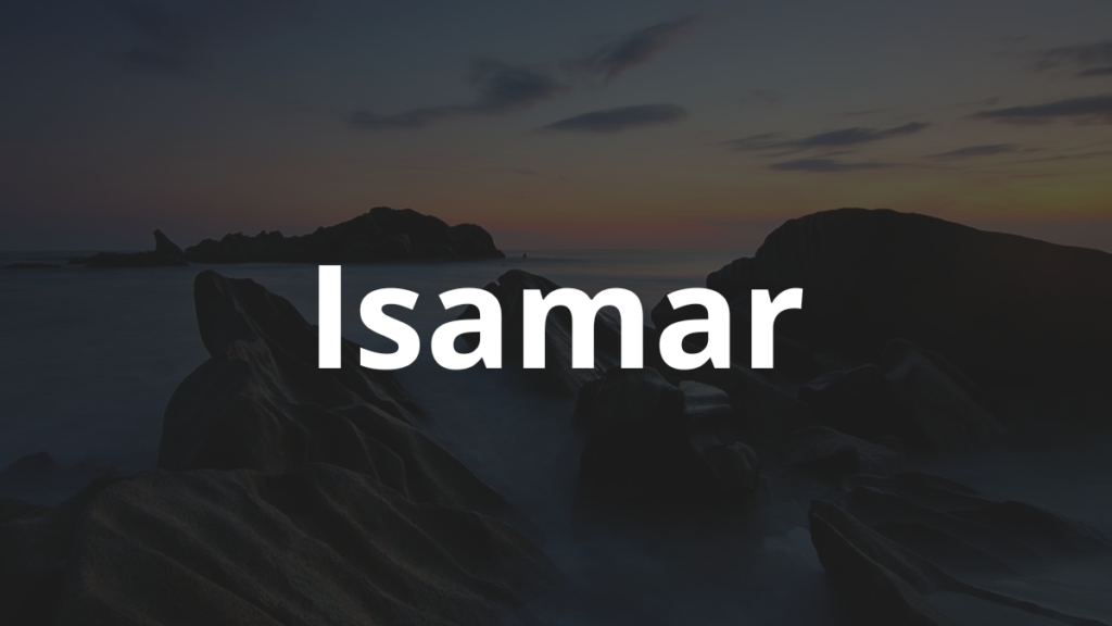 Significado do nome Isamar: História e origem! 1 Significado do nome Isamar