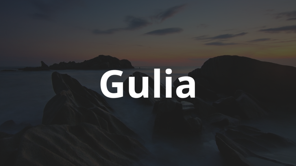 Significado do nome Gulia