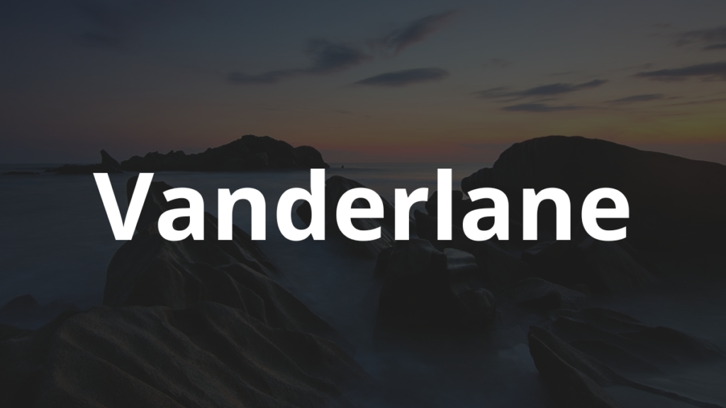 Significado do nome Vanderlane: História e origem! 1 Significado do nome Vanderlane