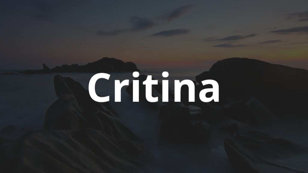 Significado do nome Critina: História e origem! 1 Significado do nome Critina