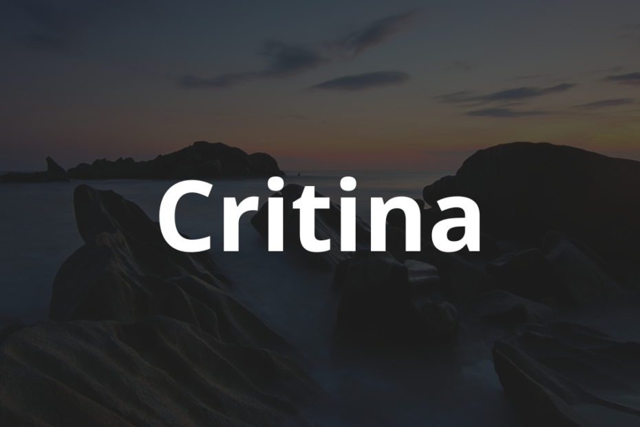 Significado do nome Critina
