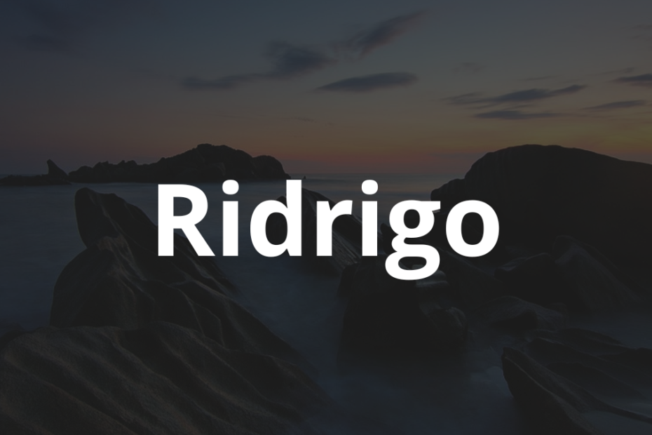 Significado do nome Ridrigo