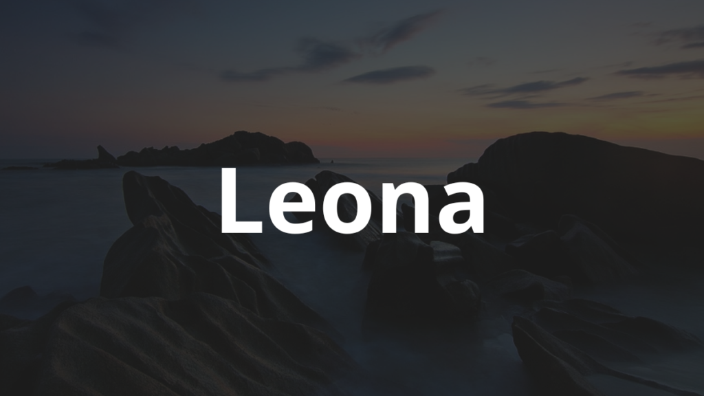 Significado do nome Leona: História e origem! 1 Significado do nome Leona