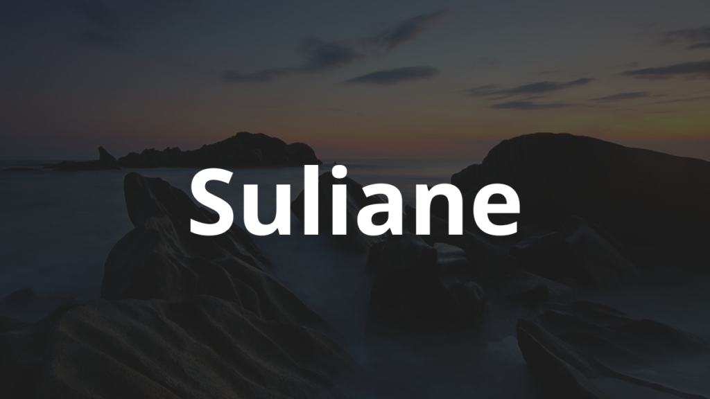 Significado do nome Suliane