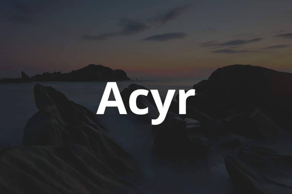 Significado do nome Acyr: História e origem! 10 Significado do nome Acyr