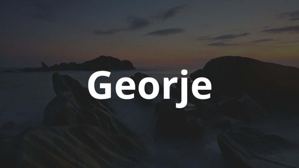 Significado do nome Georje