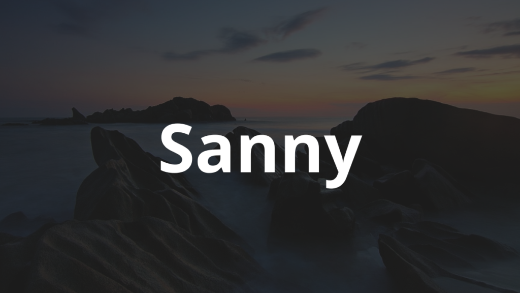 Significado do nome Sanny: História e origem! 1 Significado do nome Sanny