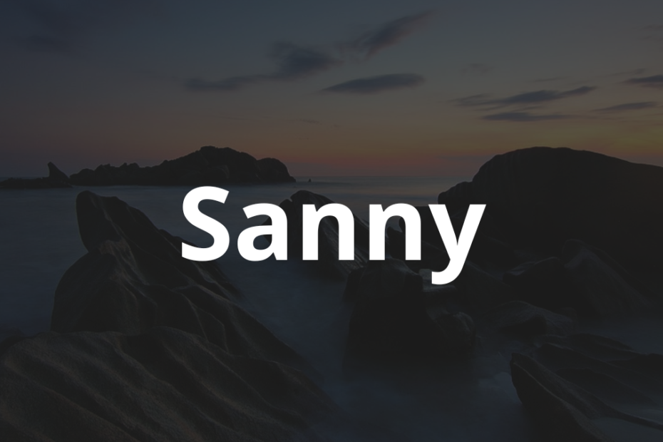 Significado do nome Sanny: História e origem! 5 Significado do nome Sanny