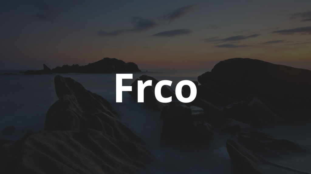 Significado do nome Frco
