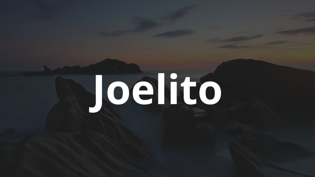 Significado do nome Joelito: História e origem! 1 Significado do nome Joelito