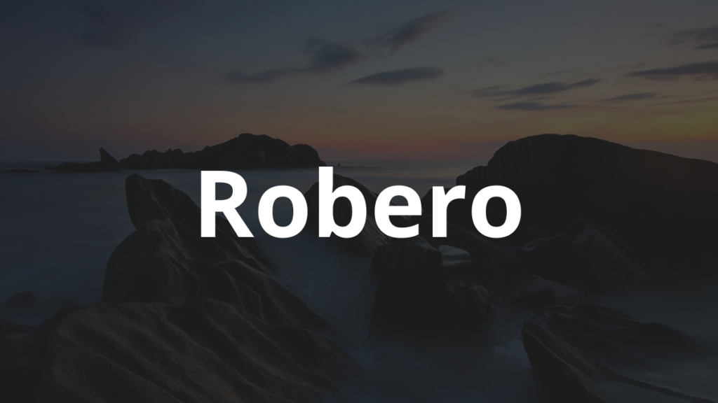 Significado do nome Robero
