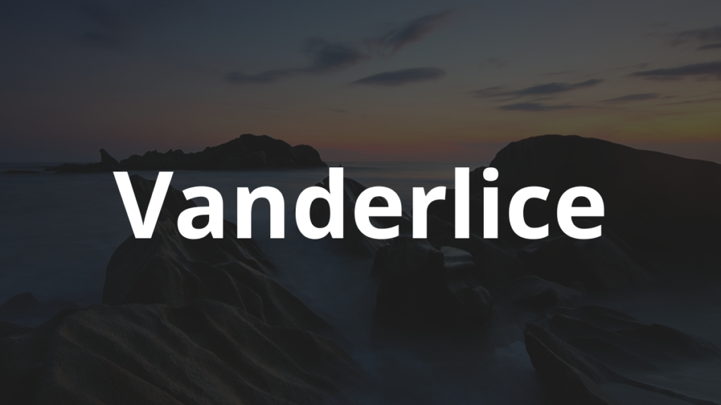 Significado do nome Vanderlice