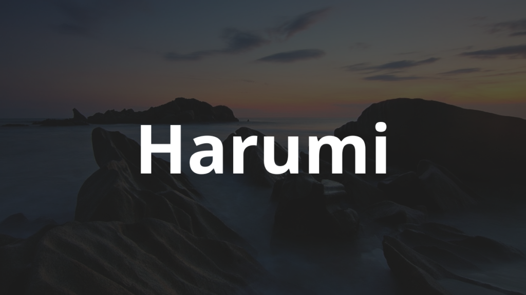 Significado do nome Harumi