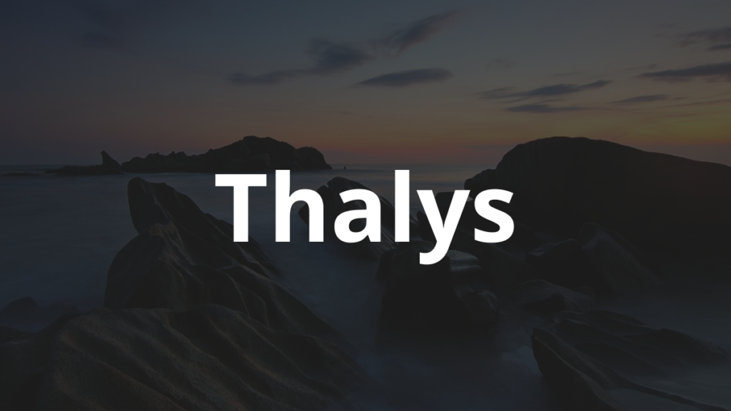 Significado do nome Thalys: História e origem! 1 Significado do nome Thalys
