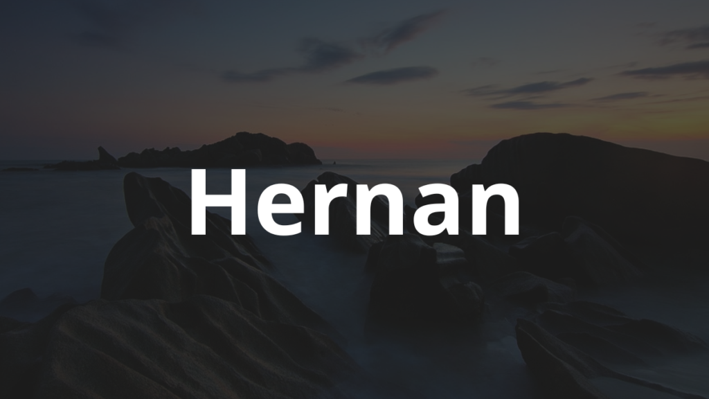 Significado do nome Hernan