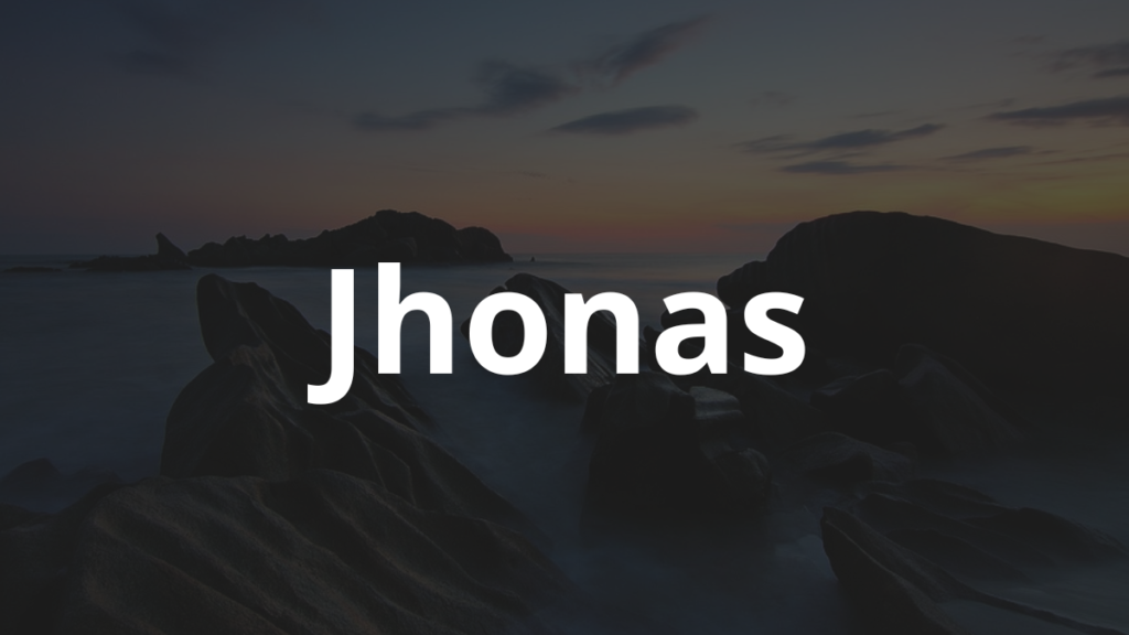 Significado do nome Jhonas