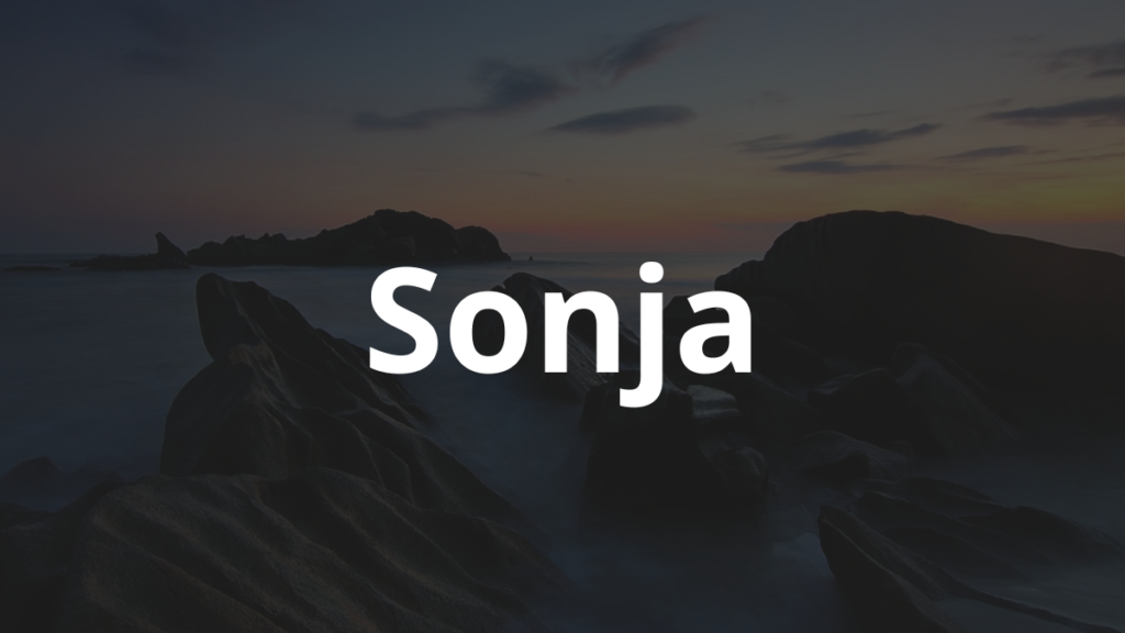 Significado do nome Sonja: História e origem! 1 Significado do nome Sonja
