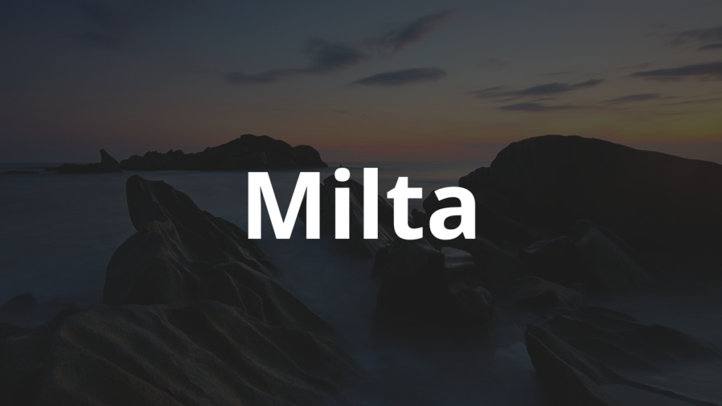 Significado do nome Milta