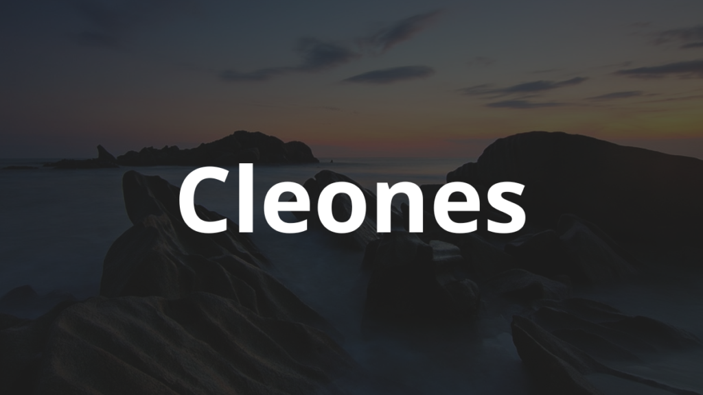 Significado do nome Cleones