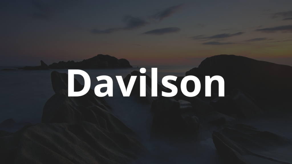 Significado do nome Davilson