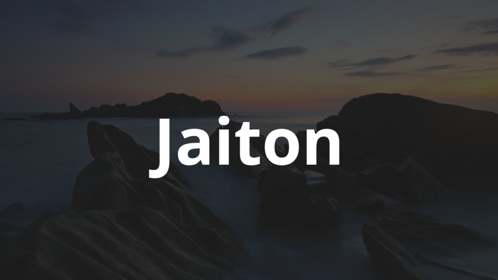 Significado do nome Jaiton