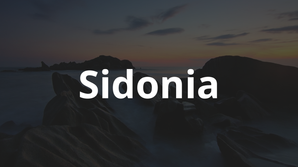 Significado do nome Sidonia