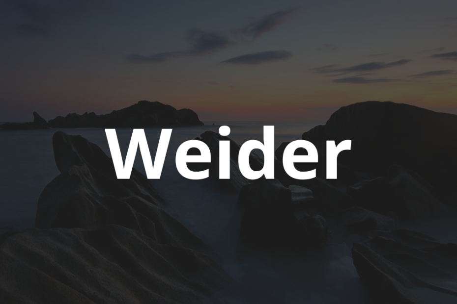 Significado do nome Weider: História e origem! 11 Significado do nome Weider