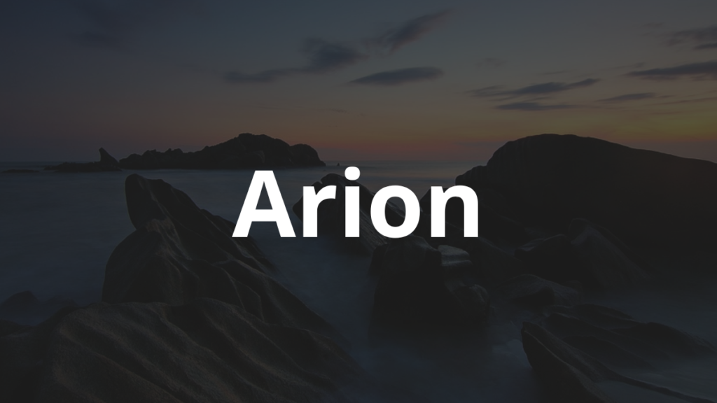 Significado do nome Arion: História e origem! 1 Significado do nome Arion