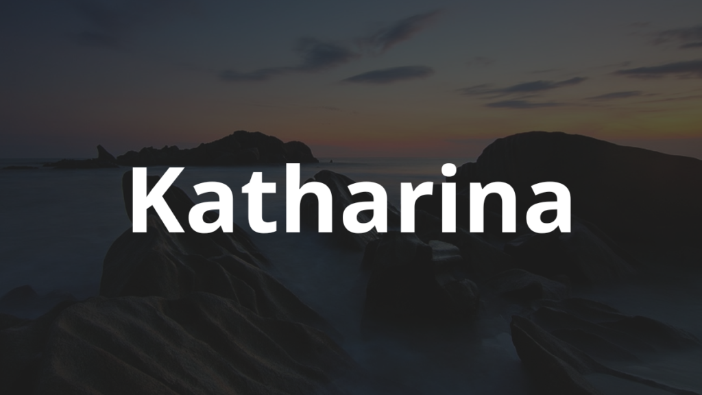 Significado do nome Katharina