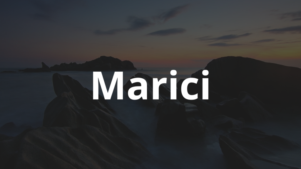 Significado do nome Marici