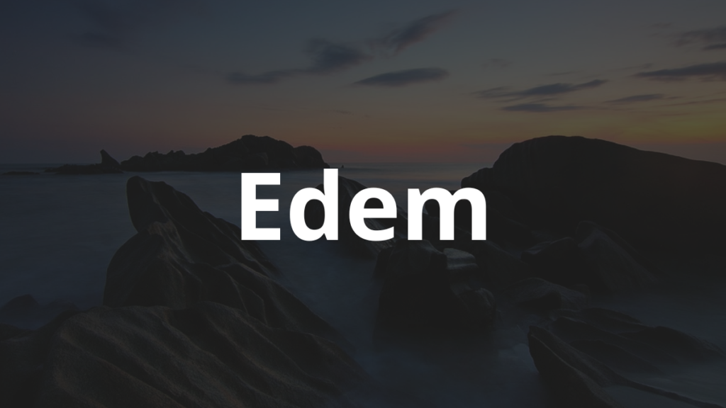 Significado do nome Edem