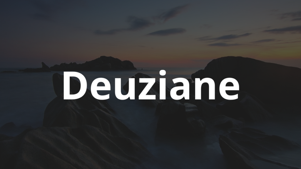 Significado do nome Deuziane