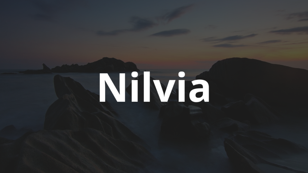 Significado do nome Nilvia