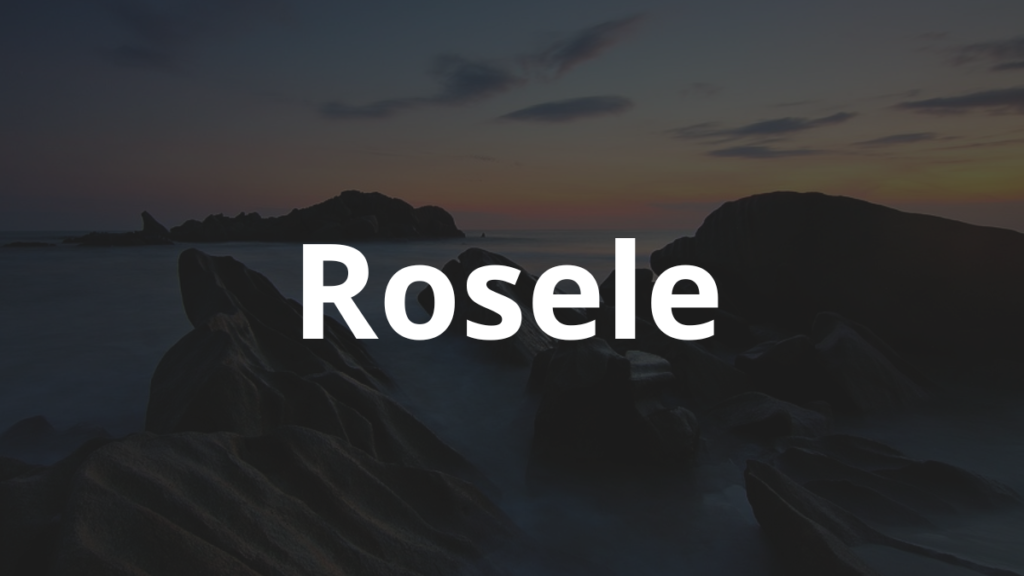 Significado do nome Rosele: História e origem! 1 Significado do nome Rosele