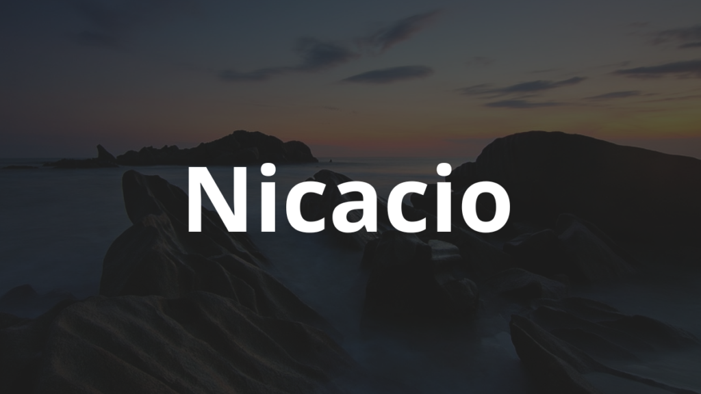 Significado do nome Nicacio: História e origem! 1 Significado do nome Nicacio