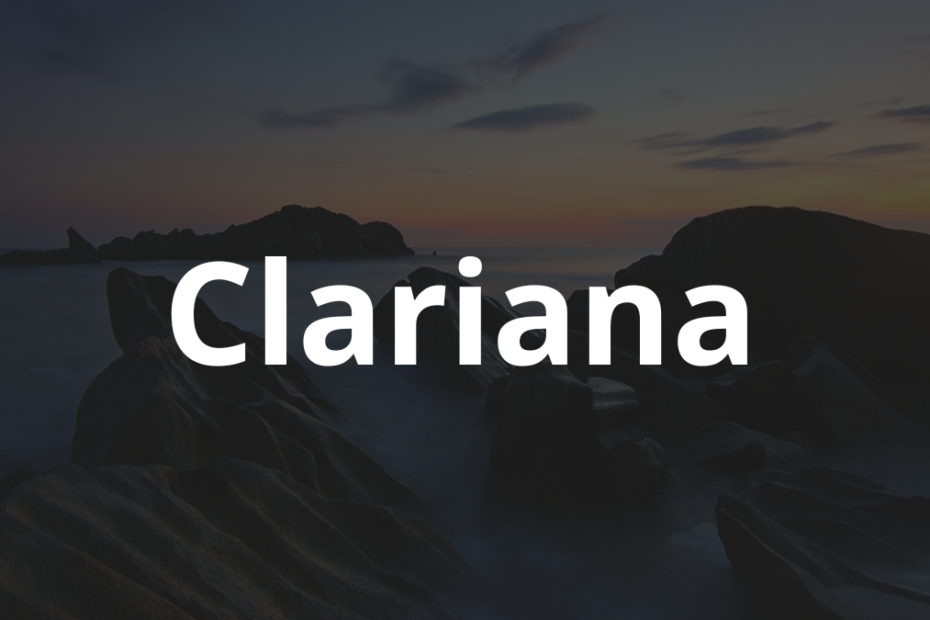 Significado do nome Clariana