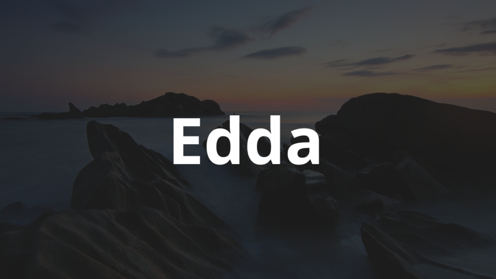 Significado do nome Edda