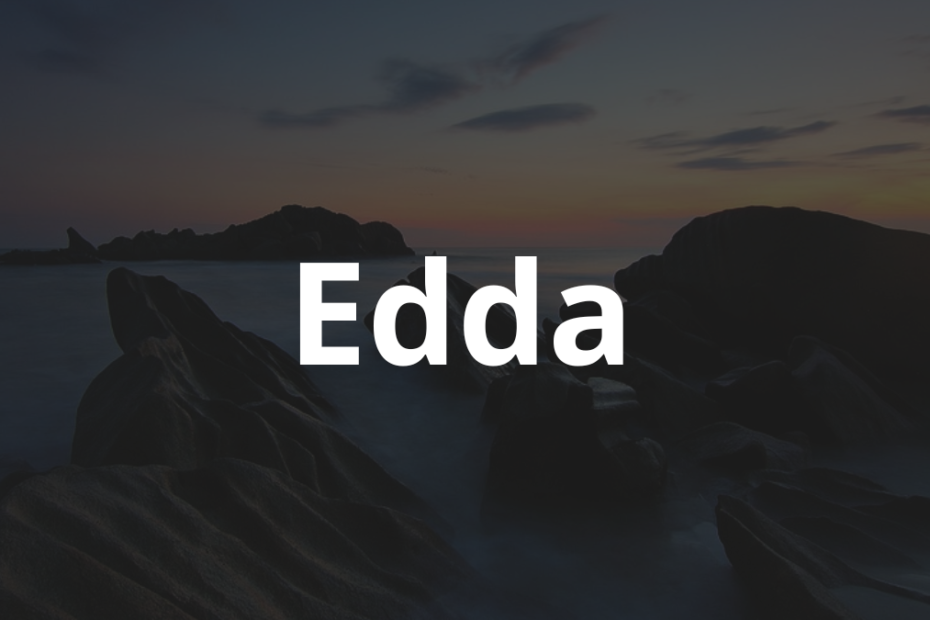 Significado do nome Edda