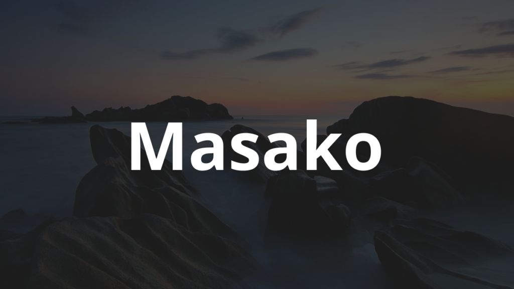 Significado do nome Masako
