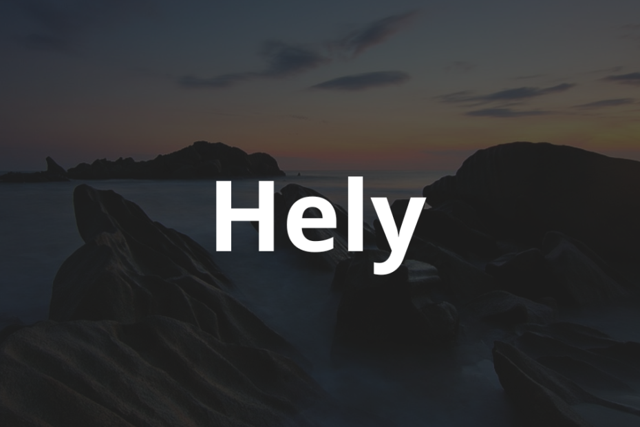 Significado do nome Hely
