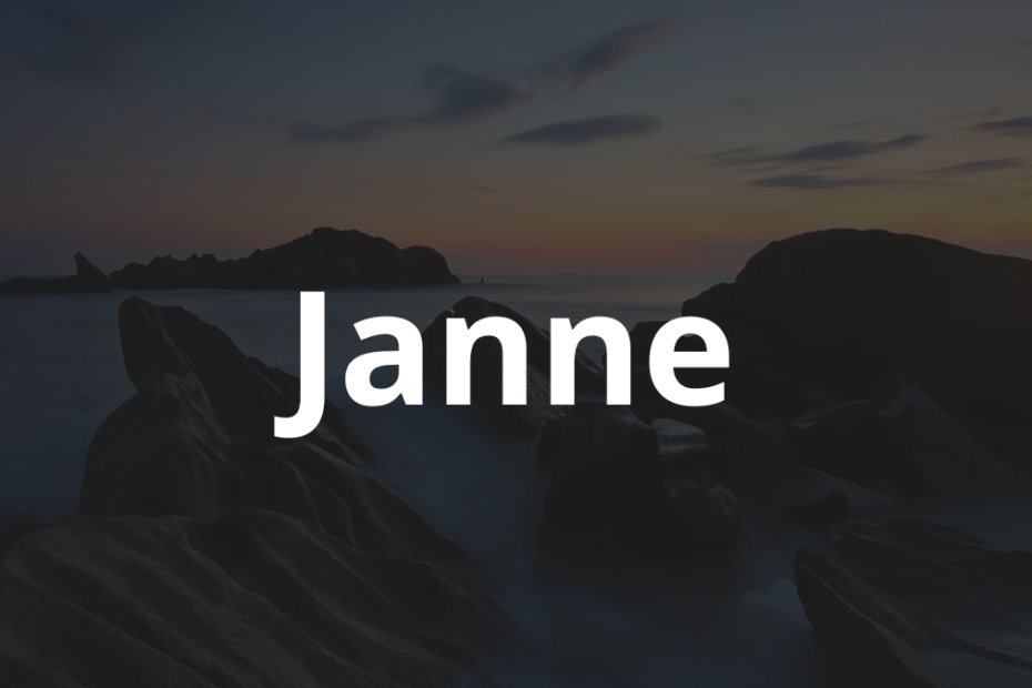 Significado do nome Janne