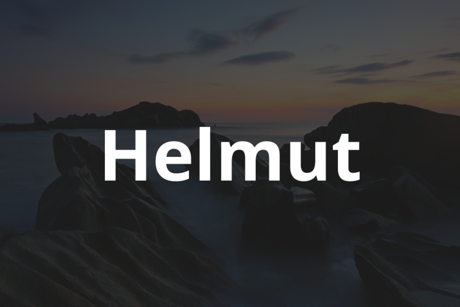 Significado do nome Helmut: História e origem! 4 Significado do nome Helmut