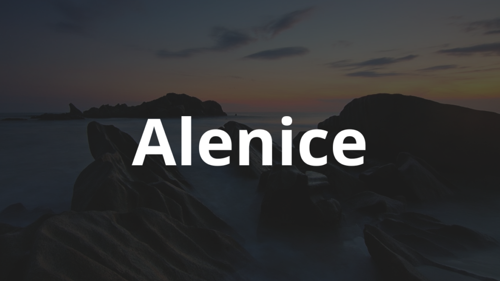 Significado do nome Alenice