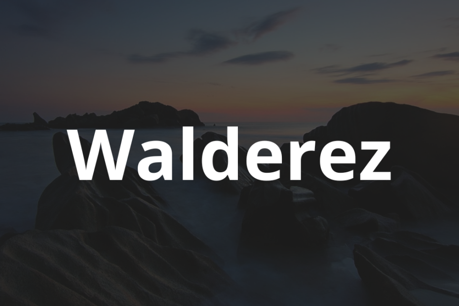 Significado do nome Walderez
