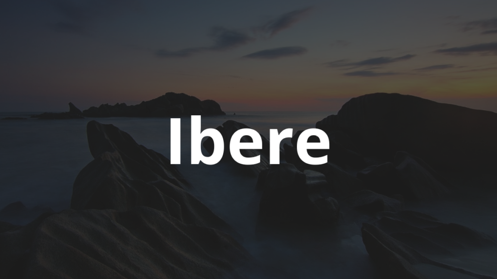 Significado do nome Ibere