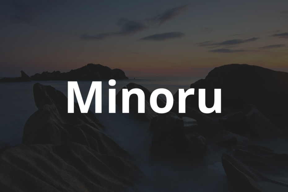 Significado do nome Minoru