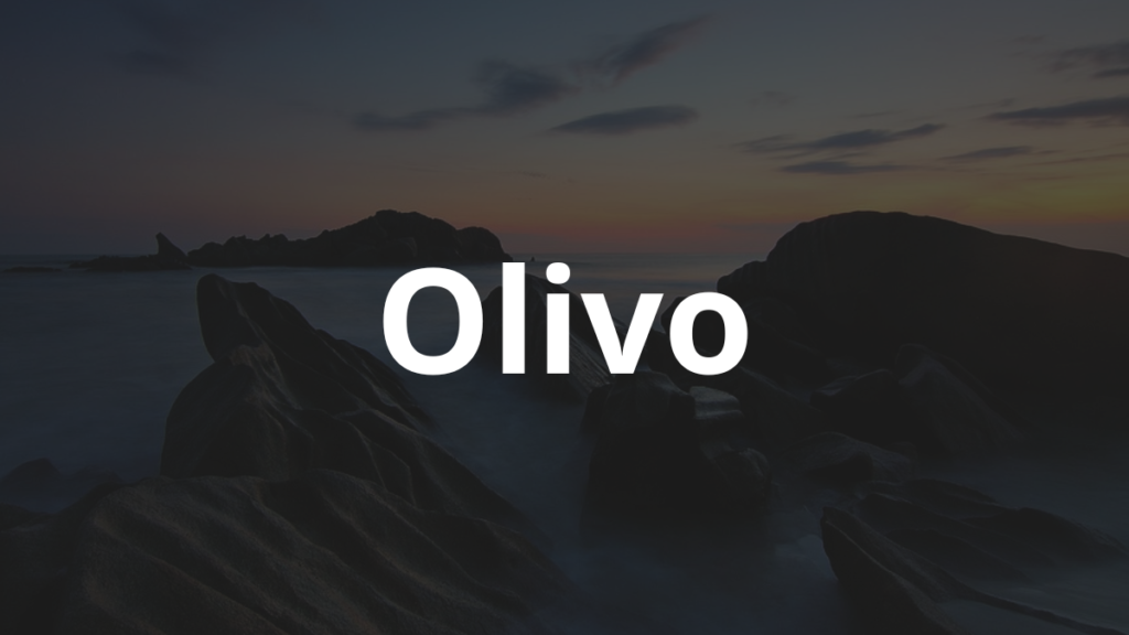 Significado do nome Olivo