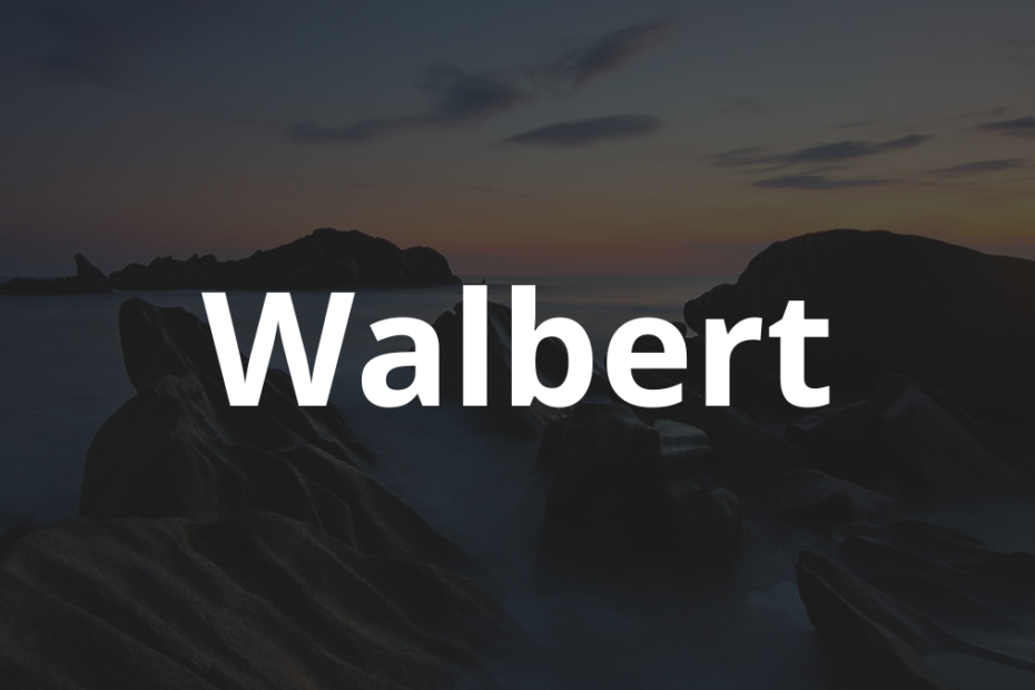 Significado do nome Walbert