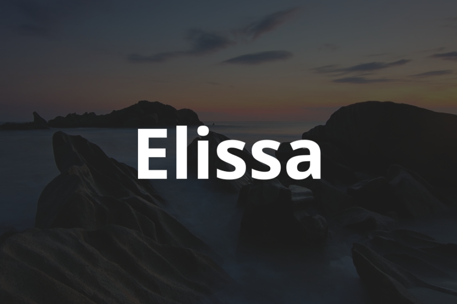 Significado do nome Elissa